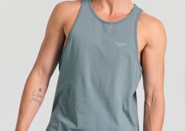 Ανδρικό tank top με logo στο στήθος - FUNKY BUDDHA - 