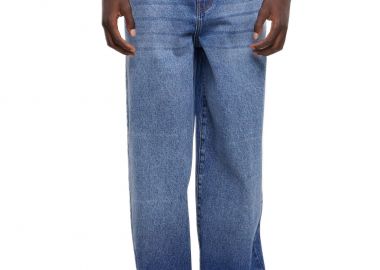 Ανδρικό Τζιν Παντελόνι Heavy Ounce Baggy Fit TB6398 Urban Classics new mid blue washed - Urban Classics - 