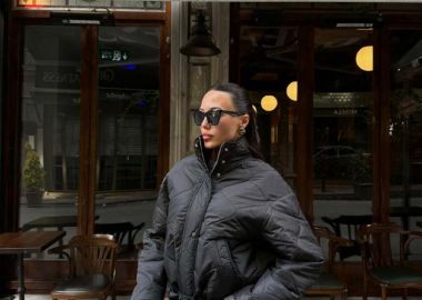 ANIK γυναικείο κοντό μπουφάν καπιτονέ (Σκούρο Καφέ) - SOU - 