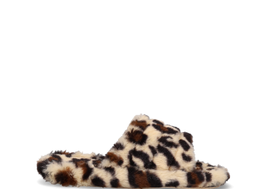 Animal print χνουδωτή παντόφλα - SUNDAY HABITS - 