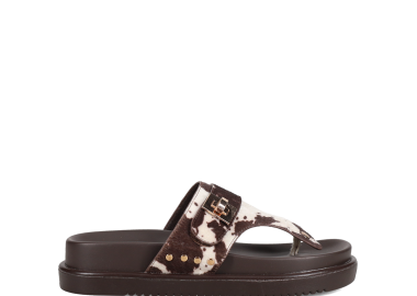 Animal print footbed σανδάλι - MIGATO - 