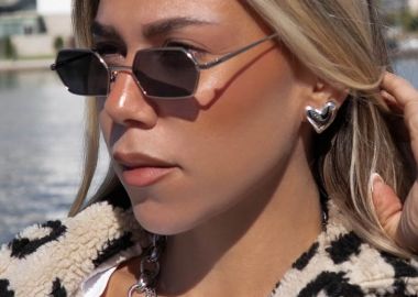 ANNAKEY BOSTON SILVER BLACK SUNGLASSES - sense-shop - 