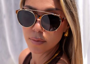 ANNAKEY CARLY LEOPARD CLIP ON SUNGLASSES - fashionroom - 
