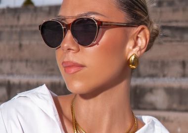 ANNAKEY CARLY PINK CLIP ON SUNGLASSES - sense-shop - 