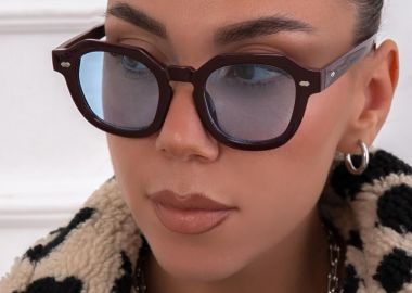 ANNAKEY CITY WINE BLUE SUNGLASSES - fashionroom - 