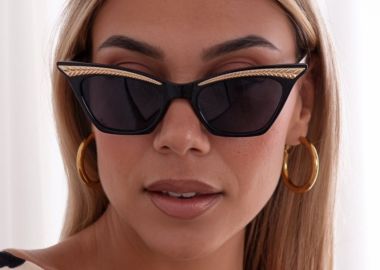 ANNAKEY DAFNE BLACK SUNGLASSES - fashionroom - 