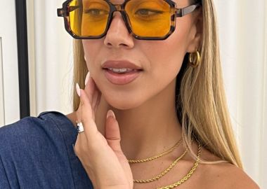 ANNAKEY DENI LEOPARD ARANCIA SUNGLASSES - fashionroom - 