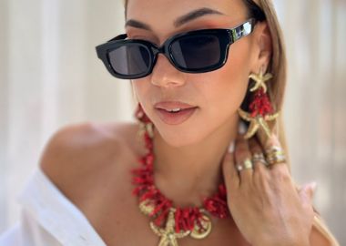 ANNAKEY KOKO BLACK SUNGLASSES - fashionroom - 