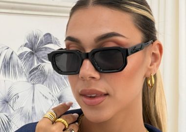 ANNAKEY LAZY BLACK SUNGLASSES - fashionroom - 