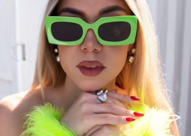 ANNAKEY PALM LIME SUNGLASSES - sense-shop - 