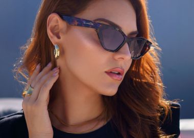 ANNAKEY POLY PURPLE LEOPARD SUNGLASSES - fashionroom - 