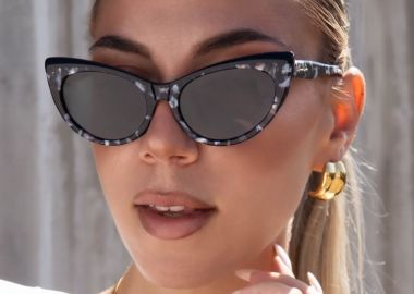 ANNAKEY RORI BLACK BLUE SUNGLASSES - fashionroom - 