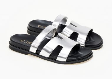 Ανοιχτά σανδάλια flatform - Ασημί - Issue - 