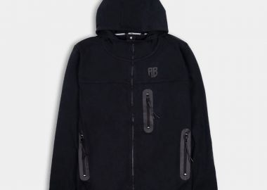 ANTETOKOUNBROS AB TECHFIT FULL-ZIP HOODIE ΜΑΥΡΟ - ANTETOKOUNBROS - 