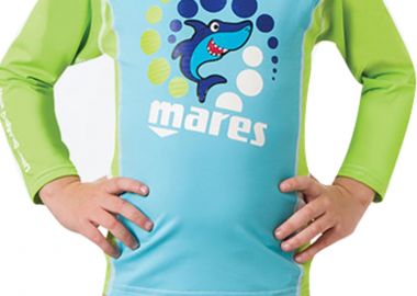 Αντηλιακά Ρούχα Mares Αντιηλιακή Μπλούζα Rash Guard (4-5Y) 412543-BLUE Αγόρι - Mares - 