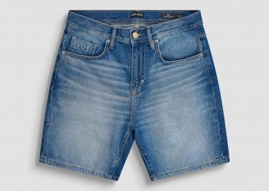 Antony Morato ανδρική denim βερμούδα πεντάτσεπη Regular Fit - DS08470135W2264 Denim Blue - ANTONY MORATO - 