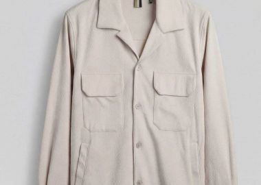 Antony Morato ανδρικό overshirt με πολλαπλές τσέπες Regular Straight Fit - SL00785150229 Μπεζ - ANTONY MORATO - 
