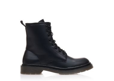 Αρβυλάκια μαύρα δερματίνη με φερμουάρ ΜΑΥΡΟ - Tsoukalas - 