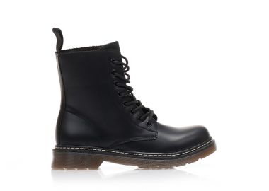 Αρβυλάκια μαύρα δερματίνη με κορδόνια ΜΑΥΡΟ - Tsoukalas - 