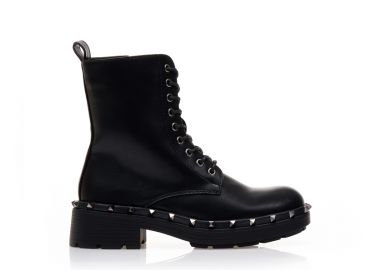 Αρβυλάκια μαύρα δερματίνη με τρουκς περιμετρικά ΜΑΥΡΟ - Tsoukalas - 