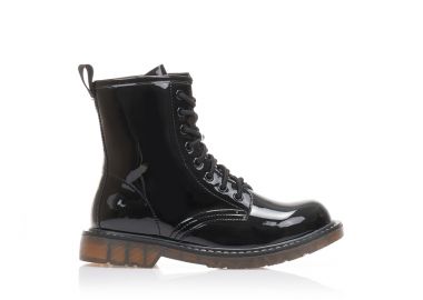 Αρβυλάκια μαύρα λουστρίνι με κορδόνια ΜΑΥΡΟ - Tsoukalas - 