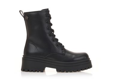 Αρβυλάκια μαύρα με chunky σόλα ΜΑΥΡΟ - Tsoukalas - 