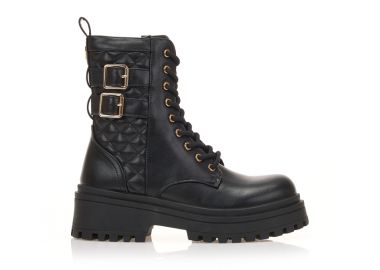 Αρβυλάκια με καπιτονέ σχέδιο ΜΑΥΡΟ - Tsoukalas - 