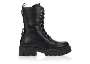 Αρβυλάκια με μεταλλικές αγκράφες πίσω ΜΑΥΡΟ - Tsoukalas - 