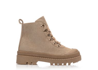 Αρβυλάκια πούρο σούετ με κορδόνια ΠΟΥΡΟ - Tsoukalas - 