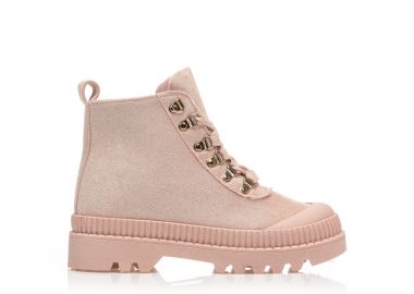 Αρβυλάκια ροζ σούετ με κορδόνια ΡΟΖ - Tsoukalas - 