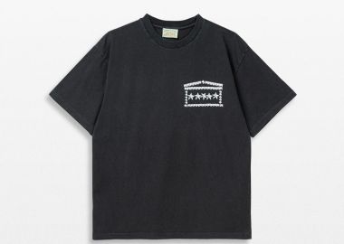 ARIES Ανδρικό Μαύρο Faded Studmeggedon Tee - ARIES - 