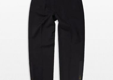 ARIES Ανδρικό Μαύρο Zip Detail Tailored Trousers - ARIES - 