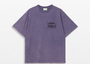 ARIES Ανδρικό Μωβ Aged Ancient Temple Tee - ARIES - 