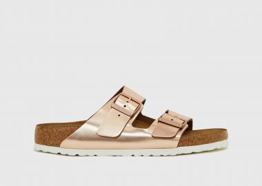 Arizona Birko-Flor Slides σε Metallic Copper - BIRKENSTOCK - 
