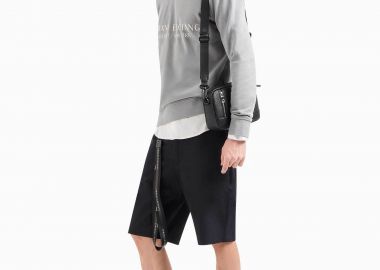 Armani Exchange ανδρική βερμούδα chinos - 8NZS49ZNYZZ Σκούρο Μπλε - ARMANI EXCHANGE - 