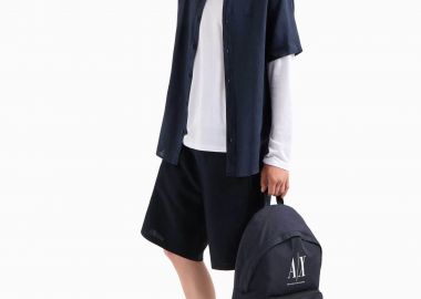 Armani Exchange ανδρική βερμούδα μονόχρωμη - 8NZS67ZNFNZ Σκούρο Μπλε - ARMANI EXCHANGE - 