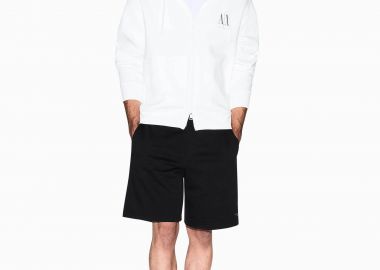 Armani Exchange ανδρική βερμούδα μονόχρωμη - XM001300AF20934 Μαύρο - ARMANI EXCHANGE - 