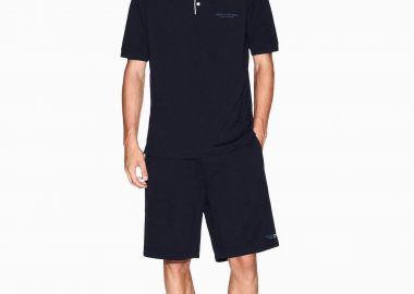 Armani Exchange ανδρική βερμούδα μονόχρωμη - XM001300AF20934 Σκούρο Μπλε - ARMANI EXCHANGE - 