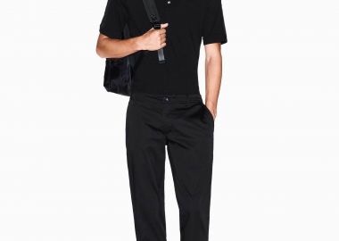 Armani Exchange ανδρικό παντελόνι chino Regular Fit - XM001162AF13236 Μαύρο - ARMANI EXCHANGE - 