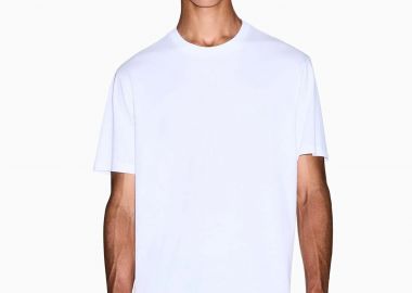 Armani Exchange ανδρικό T-shirt με λογότυπο Regular Fit - XM001281AF10361 Λευκό - ARMANI EXCHANGE - 