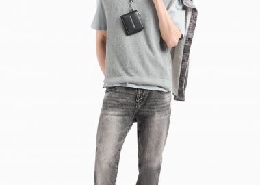 Armani Exchange ανδρικό τζην παντελόνι πεντάτσεπο Slim Fit - 3DZJ13Z1KQZ Γκρι - ARMANI EXCHANGE - 