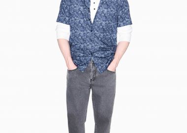 Armani Exchange ανδρικό τζιν παντελόνι πεντάτσεπο Slim Fit - XM000049AF22558 Γκρι - ARMANI EXCHANGE - 