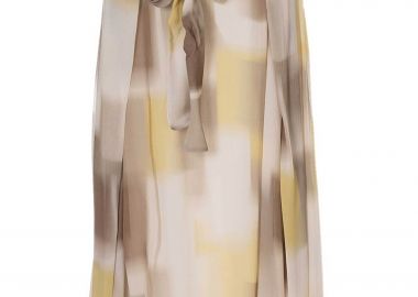 Armani Exchange γυναικεία midi φούστα με all-over print Regular Fit - XW002277AF21554 Μπεζ - ARMANI EXCHANGE - 