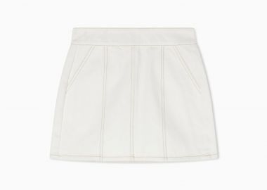 Armani Exchange γυναικεία mini denim φούστα Regular Fit - XW002256AF21335 Λευκό - ARMANI EXCHANGE - 