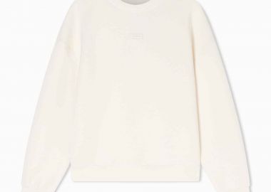 Armani Exchange γυναικεία μπλούζα φούτερ με λογότυπο - XW002041AF21290 Λευκό - ARMANI EXCHANGE - 
