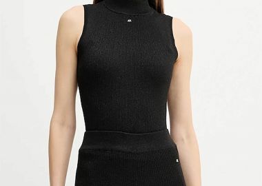 Armani Exchange γυναικείο αμάνικο τοπ με μεταλλικό logo - XW001876AF11957 Μαύρο - ARMANI EXCHANGE - 