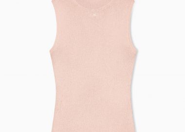 Armani Exchange γυναικείο αμάνικο τοπ με μεταλλικό logo - XW001876AF11957 Μπεζ - ARMANI EXCHANGE - 