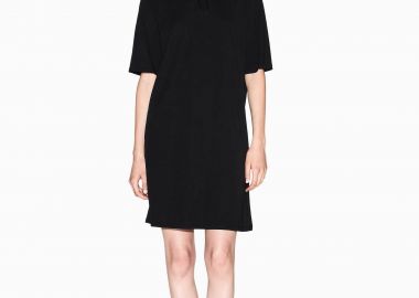 Armani Exchange γυναικείο mini φόρεμα με monogram από στρας - XW000825AF10356 Μαύρο - ARMANI EXCHANGE - 