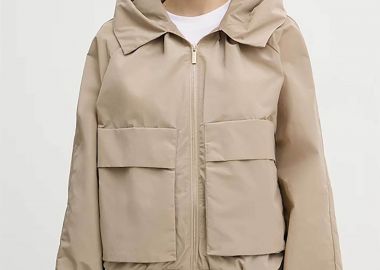 Armani Exchange γυναικείο μπουφάν με κουκούλα - XW001932AF21526 Μπεζ - ARMANI EXCHANGE - 