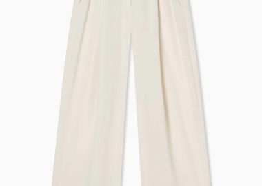Armani Exchange γυναικείο παντελόνι με σούρες Regular Fit - XW001949AF21555 Λευκό - ARMANI EXCHANGE - 
